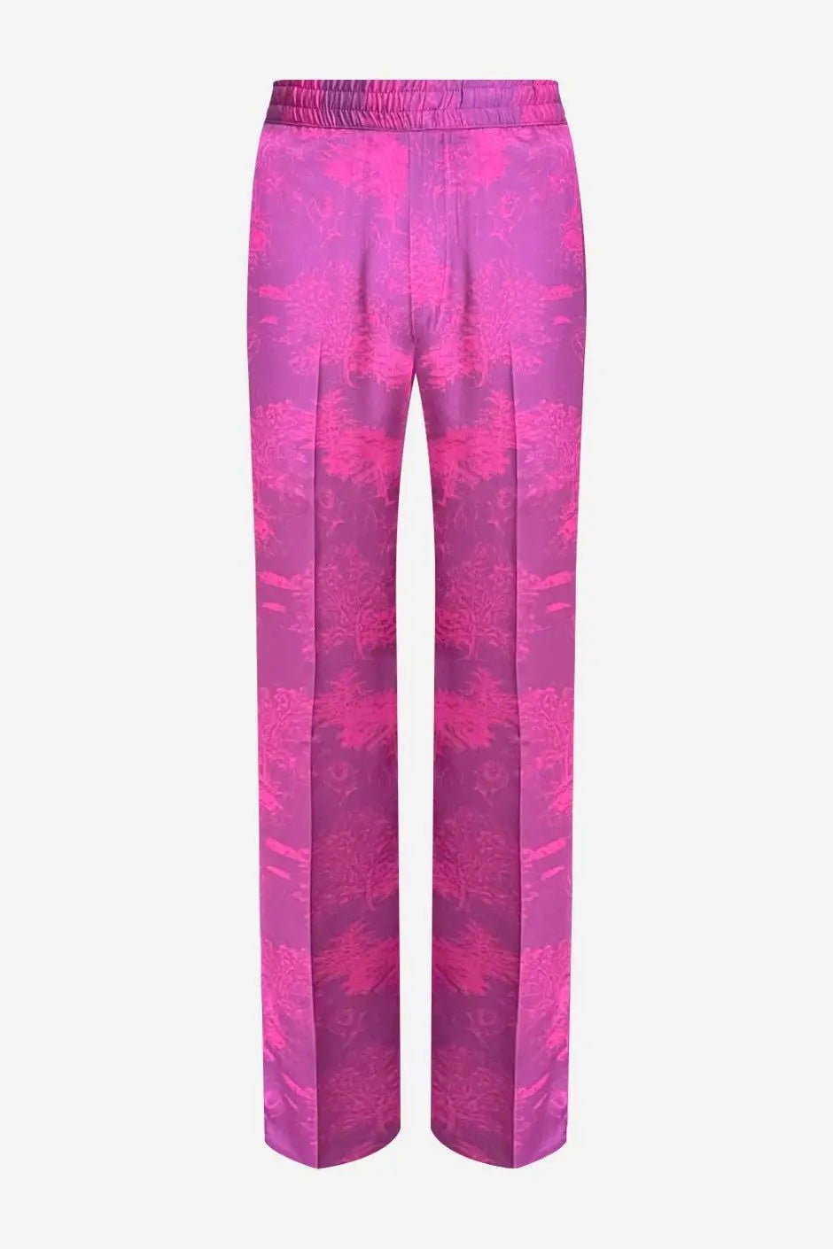 French - Made 100% Silk Savanna Print Pants - Zyrola