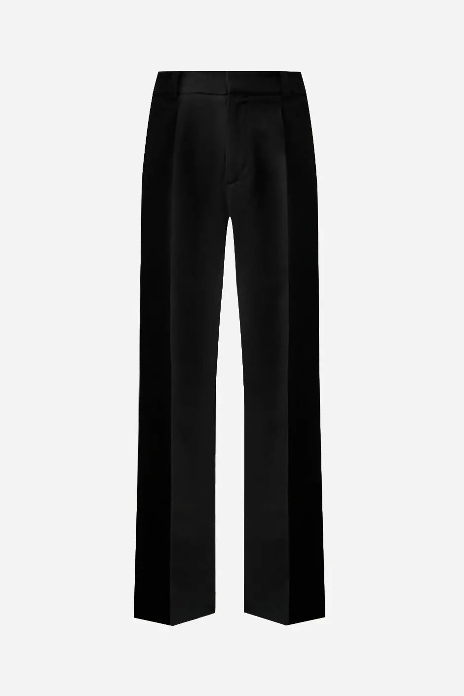French - Made Thick Cold Wool Pleated High - Waisted Pants - Zyrola