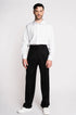 French - Made Thick Cold Wool Pleated High - Waisted Pants - Zyrola