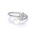 Freshwater Button Shape White Pearls Leabrook Ring 7.5 mm AAAA - Zyrola