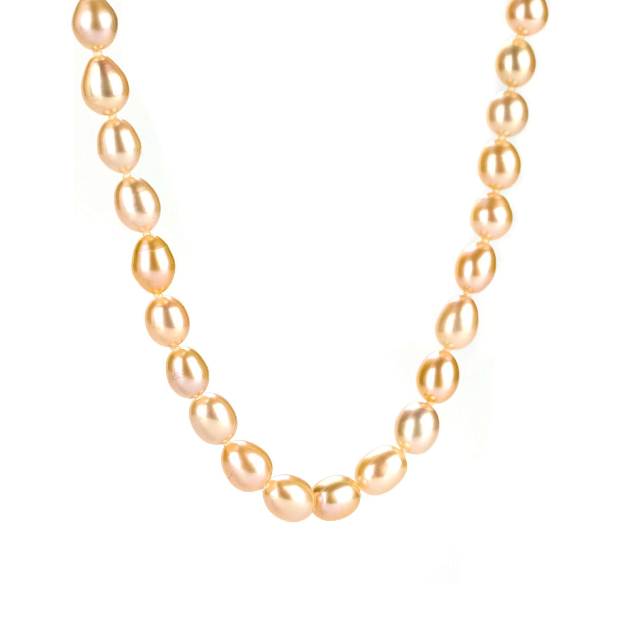 Freshwater Drop Shape Pink 17.7 inches Pullenvale Strand Necklace 8 - 9 mm AAA - Zyrola