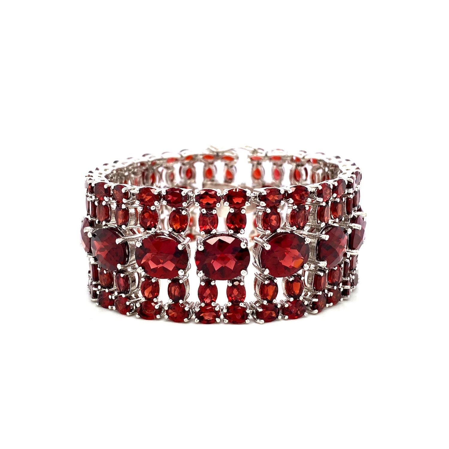 Garnet Bracelet in .925 Sterling Silver - KSD 4528 - Zyrola