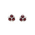 Garnet Earring in .925 Sterling Silver - KST 51001 - Zyrola