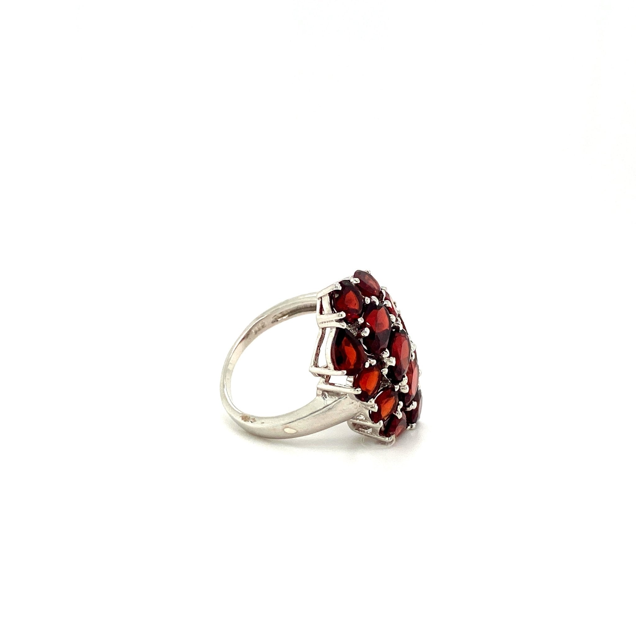 Garnet Ring in .925 Sterling Silver KSR - 13800 - Zyrola