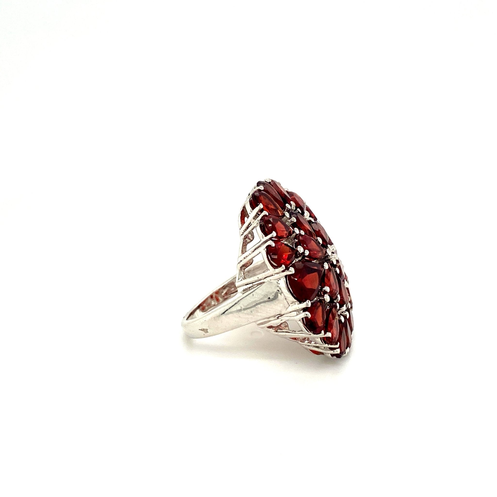 Garnet Ring in .925 Sterling Silver KSR - 16120 - Zyrola