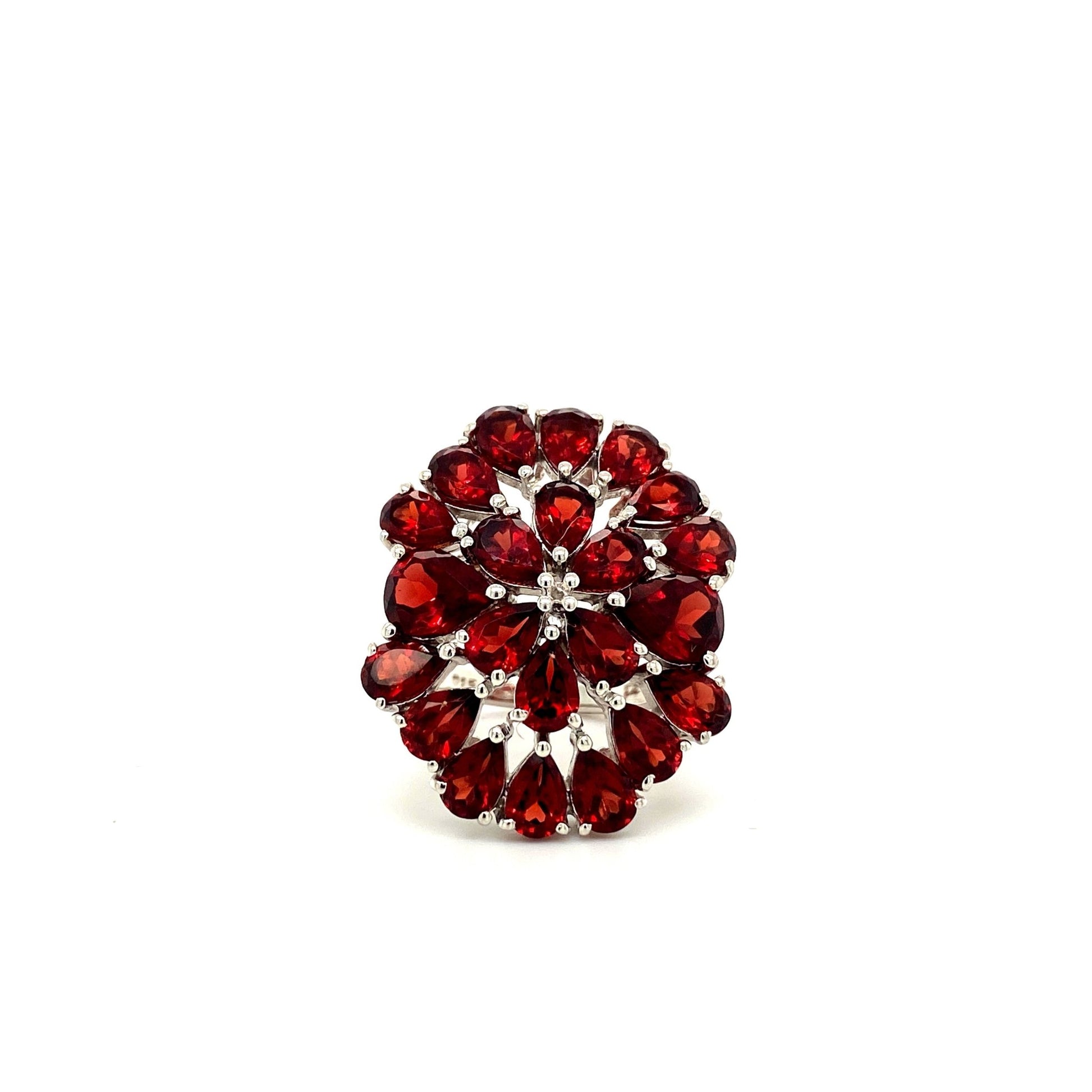 Garnet Ring in .925 Sterling Silver KSR - 16120 - Zyrola