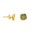 Handmade Aquamarine Earrings in its Natural form Gold Plated - Zyrola