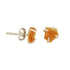 Handmade Citrine Earrings in its Natural form in Silver 925 - Zyrola