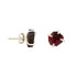 Handmade Garnet Earrings in its Natural form in Silver 925 - Zyrola