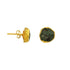 Handmade Raw Emerald Earrings in its Natural form Gold Plated - Zyrola