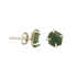 Handmade Raw Emerald Earrings in its Natural form in Silver 925 - Zyrola
