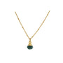 Handmade Raw Emerald Pendant in its Natural form Gold Plated - Zyrola