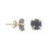 Handmade Sapphire Earrings in its Natural form in Silver 925 - Zyrola