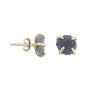 Handmade Sapphire Earrings in its Natural form in Silver 925 - Zyrola