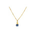 Handmade Sapphire Pendant in its Natural form Gold Plated - Zyrola