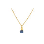 Handmade Sapphire Pendant in its Natural form Gold Plated - Zyrola