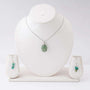 Handmade Set of Jade in its Natural form in Silver 925 - Zyrola