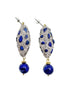 Lapis with Rhinestone Turkish Earring JE021 - Zyrola