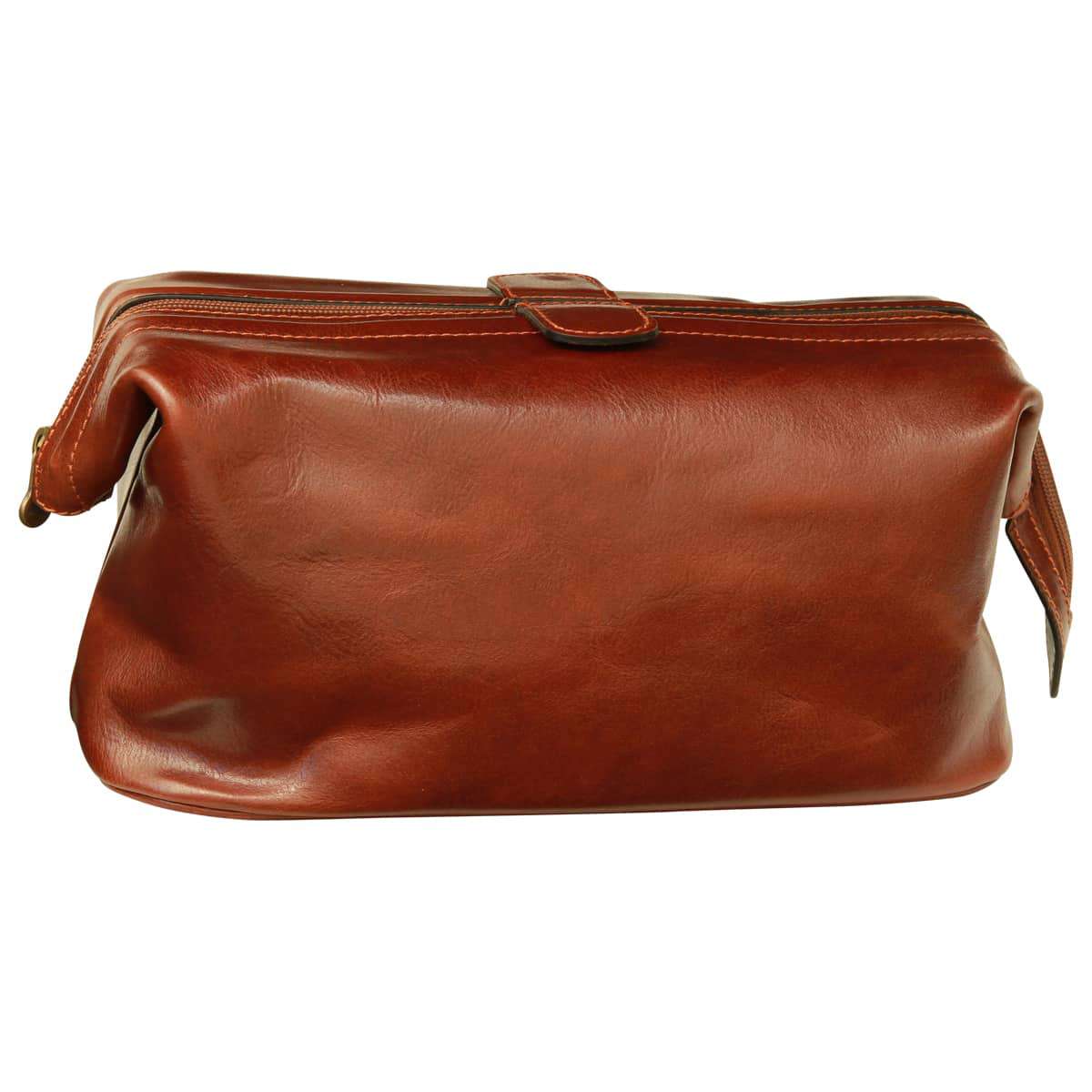 Leather Beauty Case. Brown - Zyrola