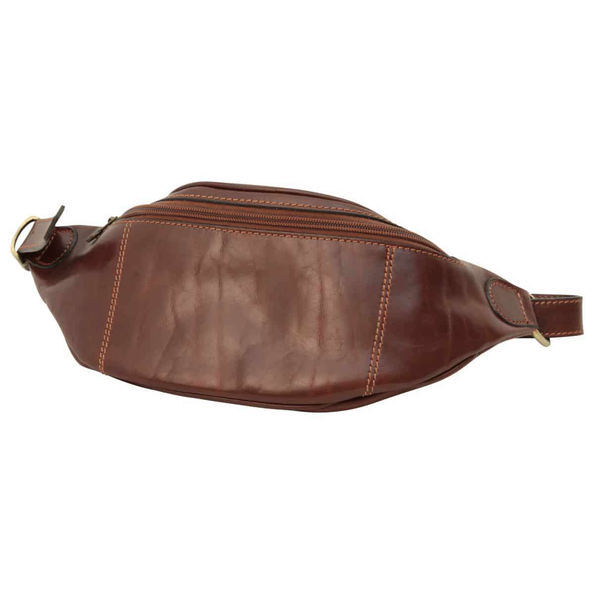 Leather Belt Pack - Brown - Zyrola