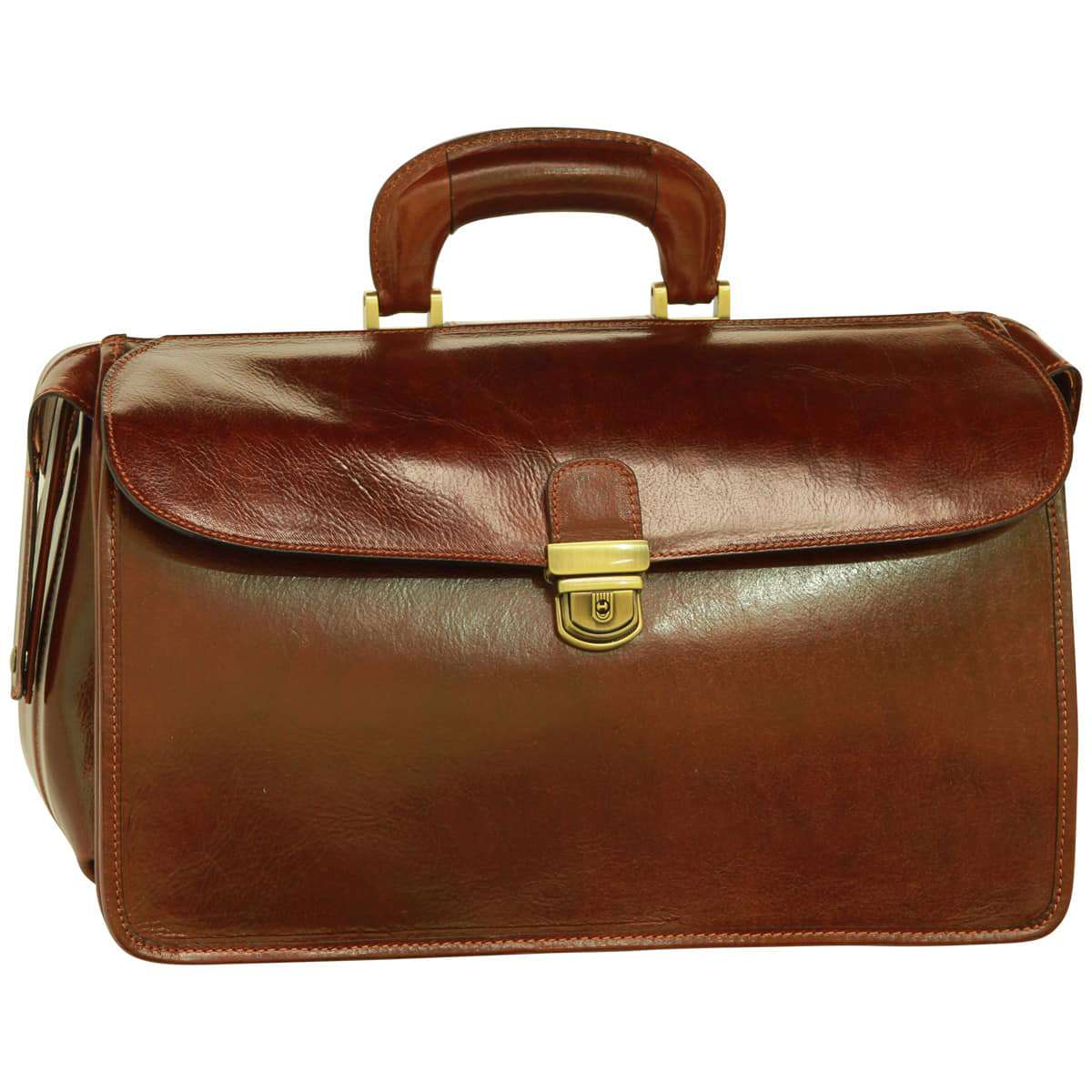 Leather Doctor's Bag - Brown - Zyrola