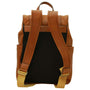 Leather laptop backpack - Gold - Zyrola