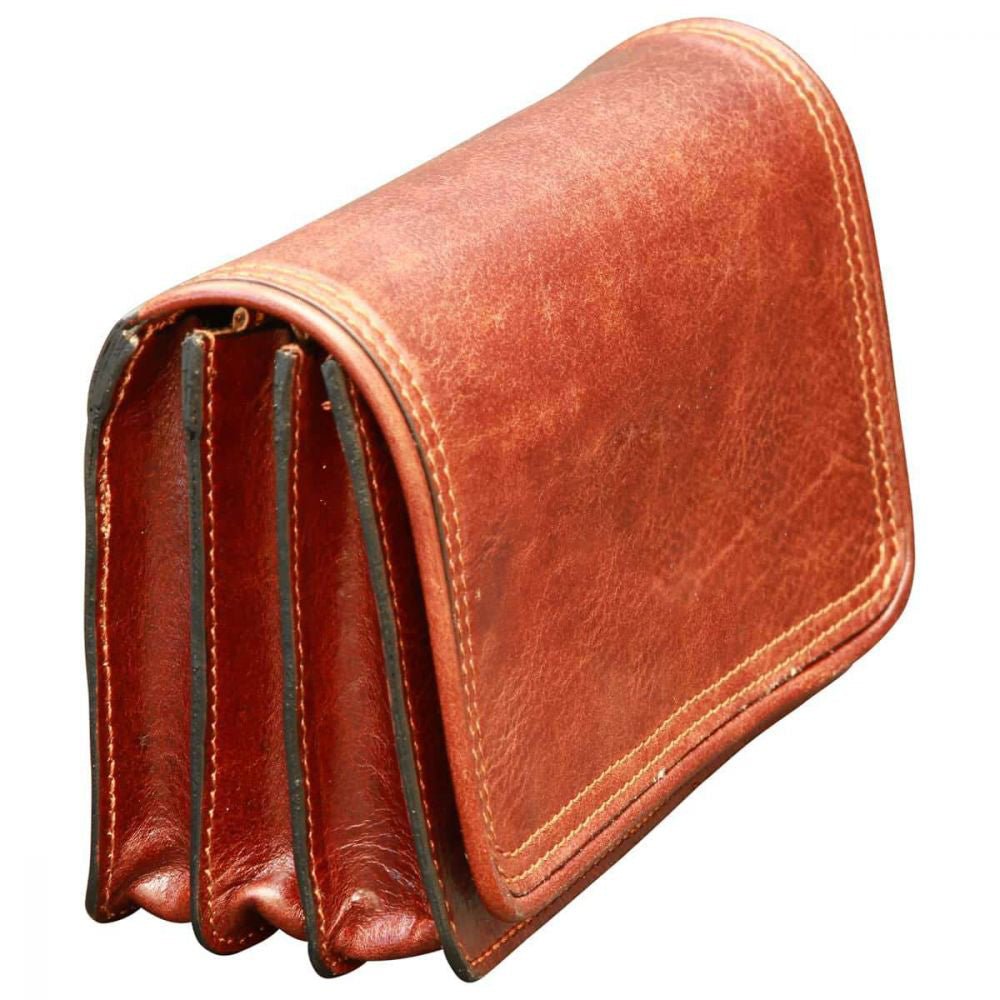 Leather pochette - Brown - Zyrola