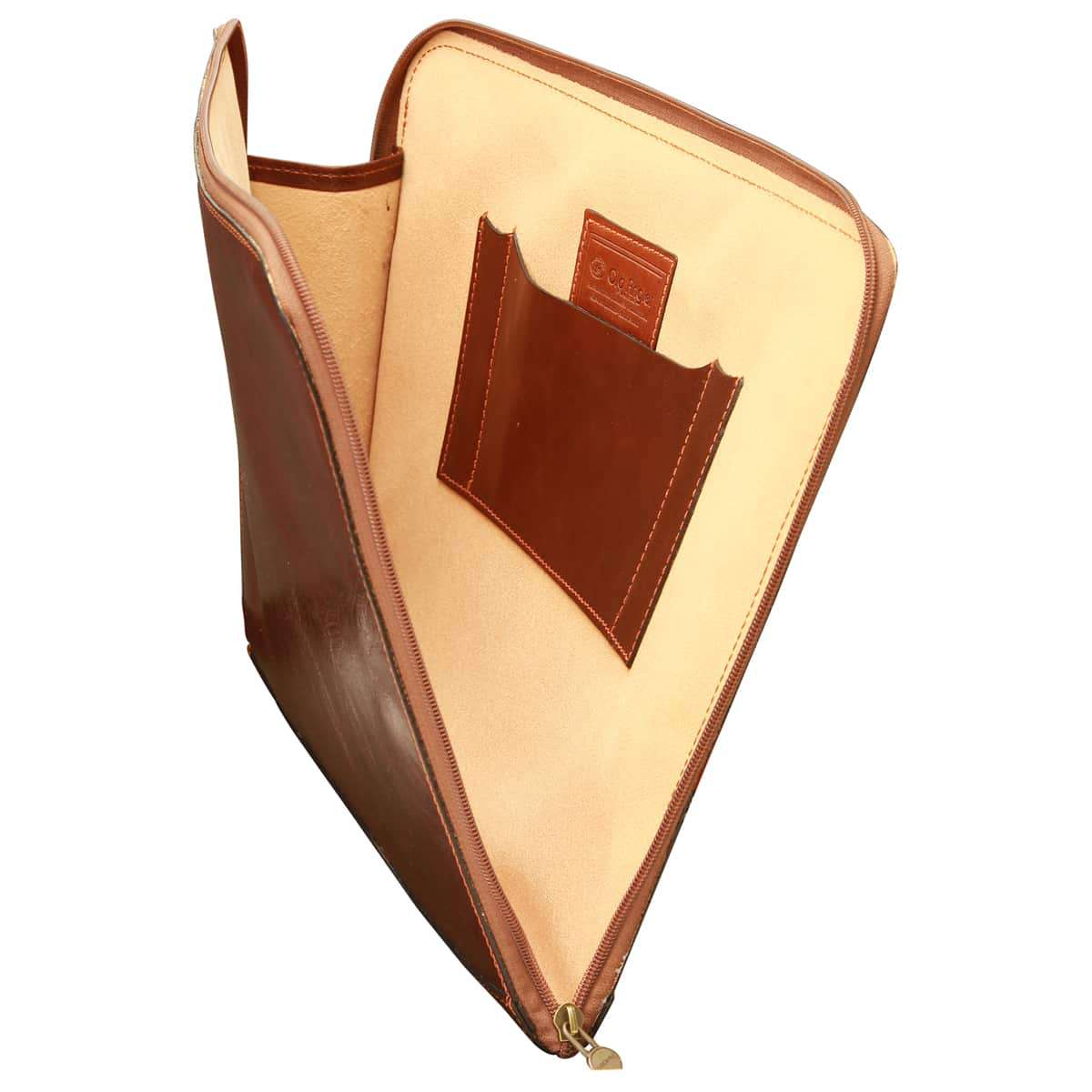 Leather Portfolio - Brown - Zyrola