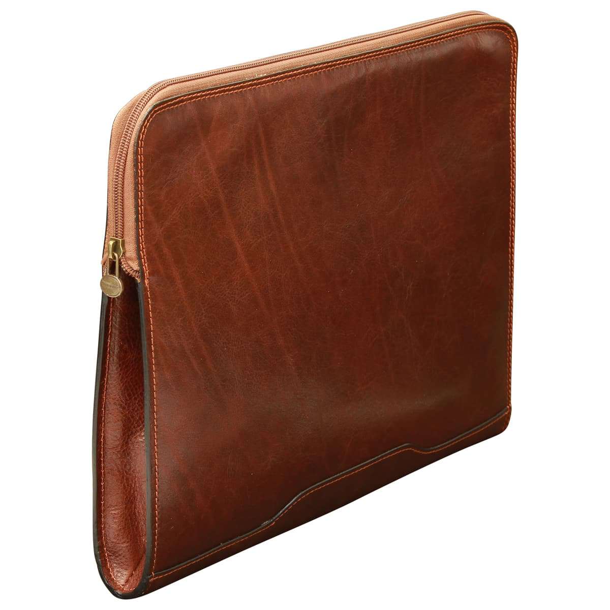 Leather Portfolio - Brown - Zyrola