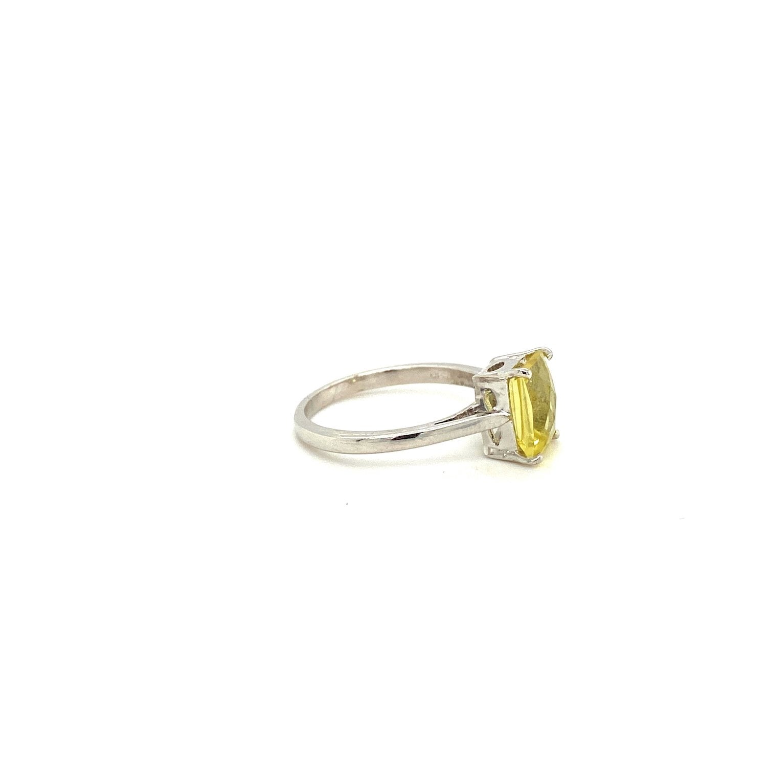 Lemon Topaz Ring in .925 Sterling Silver KSR - 11209 - Zyrola