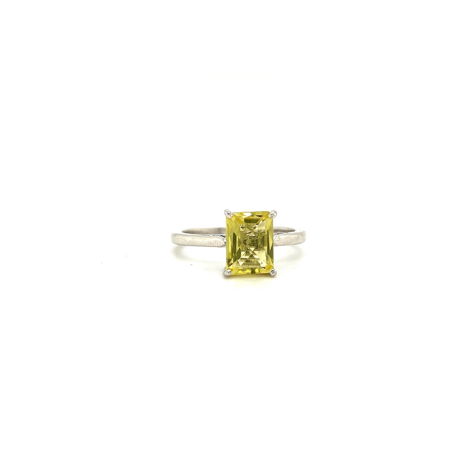 Lemon Topaz Ring in .925 Sterling Silver KSR - 11209 - Zyrola