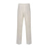Linen White Pleated Pants - Zyrola