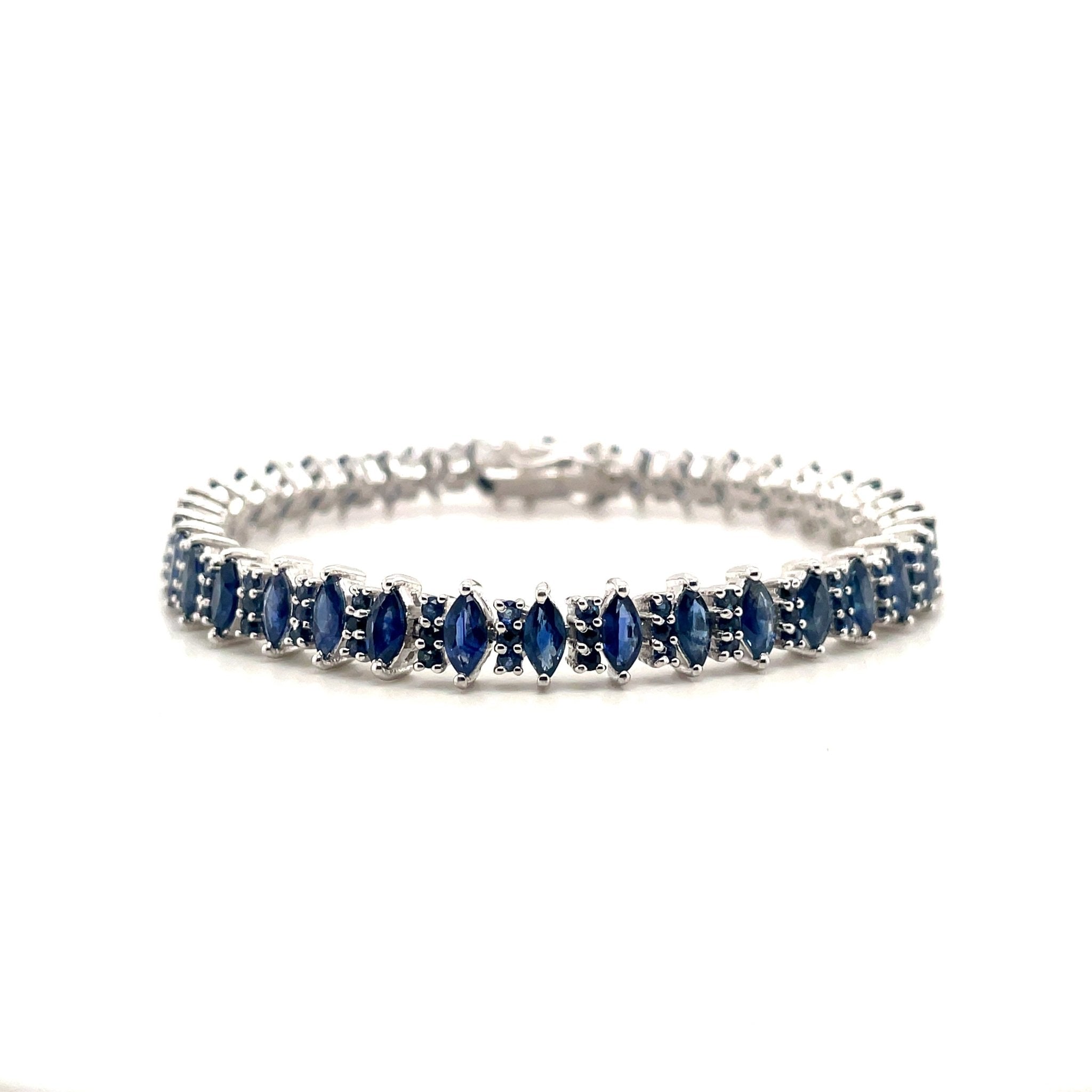Multi Colour Stone Bracelet in .925 Sterling Silver - KSD 43113 - Zyrola