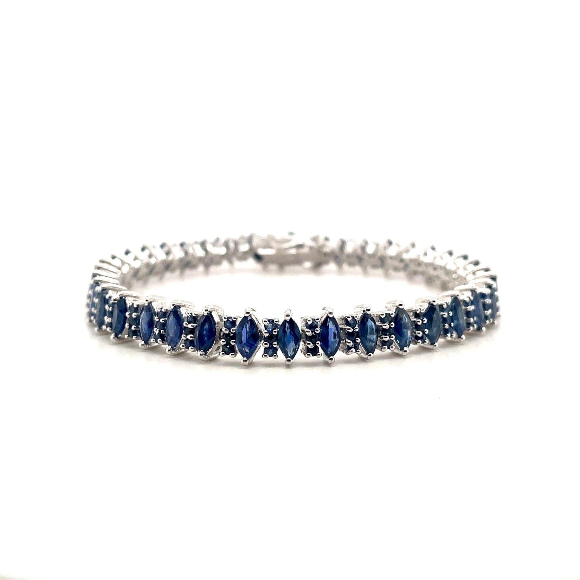 Multi Colour Stone Bracelet in .925 Sterling Silver - KSD 43113 - Zyrola
