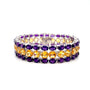 Multi Colour Stones Bracelet in .925 Sterling Silver - KSD 4125 - Zyrola