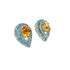 Multi Colour Stones Earring in .925 Sterling Silver KST - 5090 - Zyrola