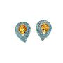 Multi Colour Stones Earring in .925 Sterling Silver KST - 5090 - Zyrola