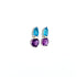 Multi Colour Stones Earring in .925 Sterling Silver KST - 56279 - Zyrola