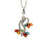 Multi Sapphire Pendant in .925 Sterling Silver - KSP 38164 - Zyrola