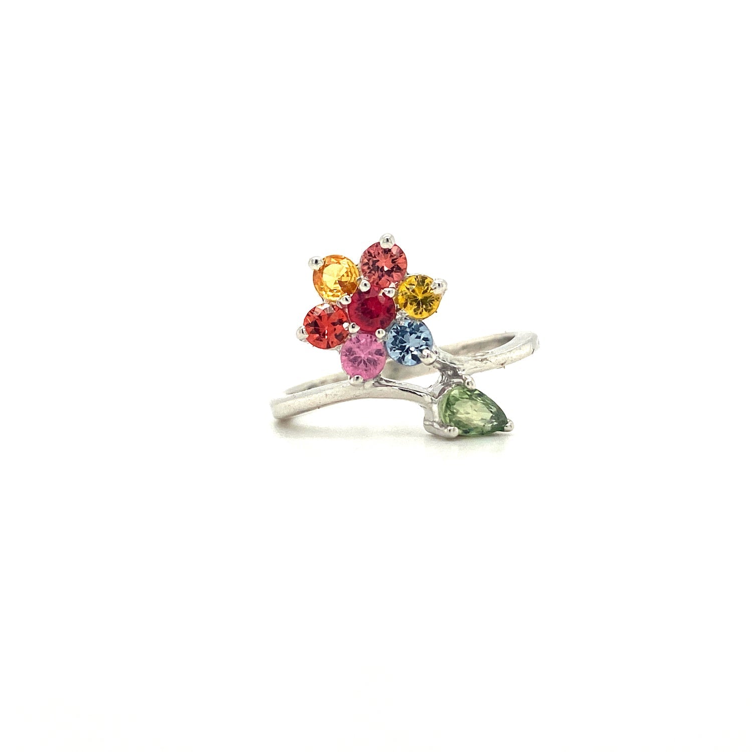 Multi Sapphire Ring in .925 Sterling Silver - KSR 18075 - Zyrola