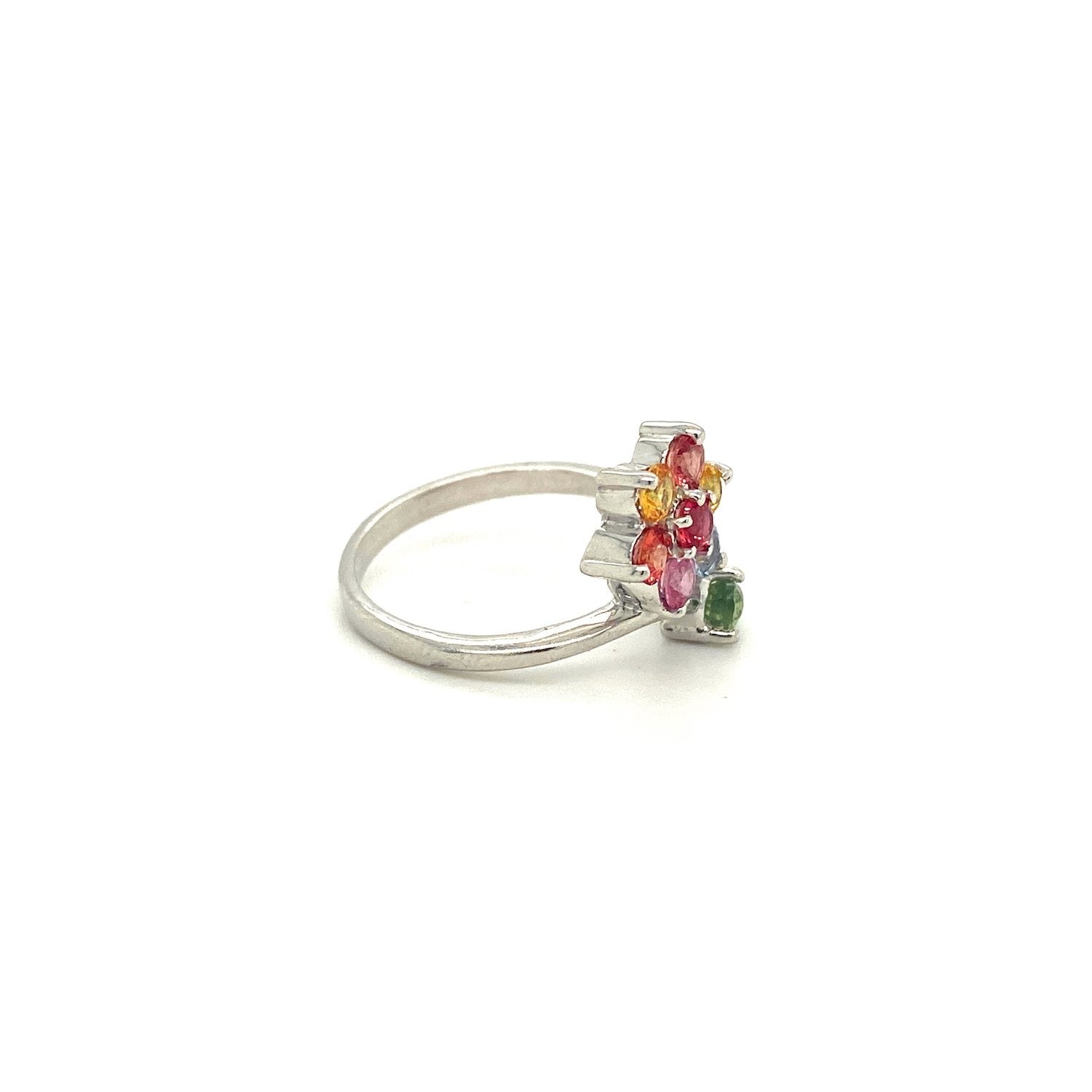 Multi Sapphire Ring in .925 Sterling Silver - KSR 18075 - Zyrola