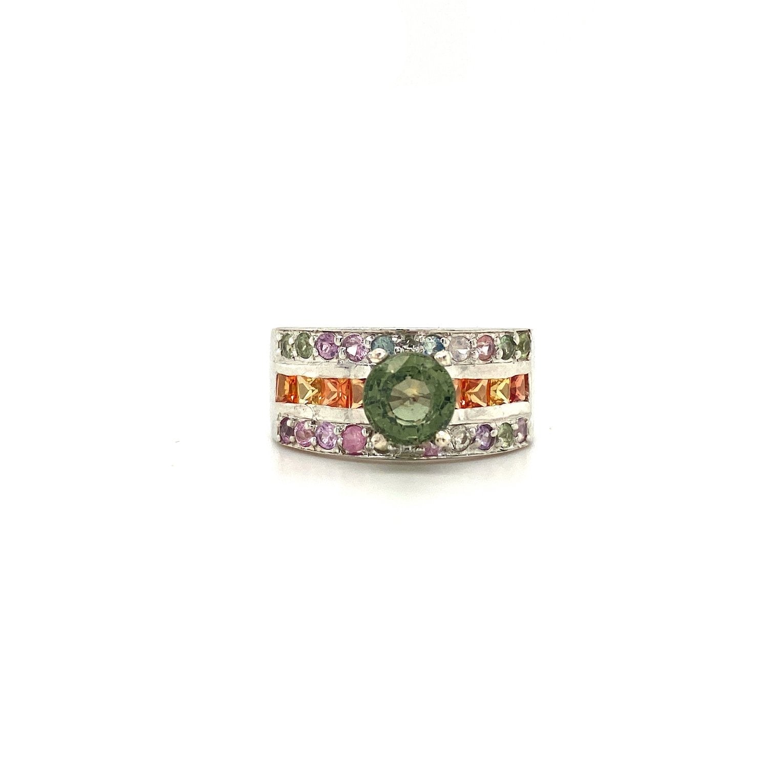 Multi Sapphire Ring in .925 Sterling Silver - KSR 19687 - Zyrola