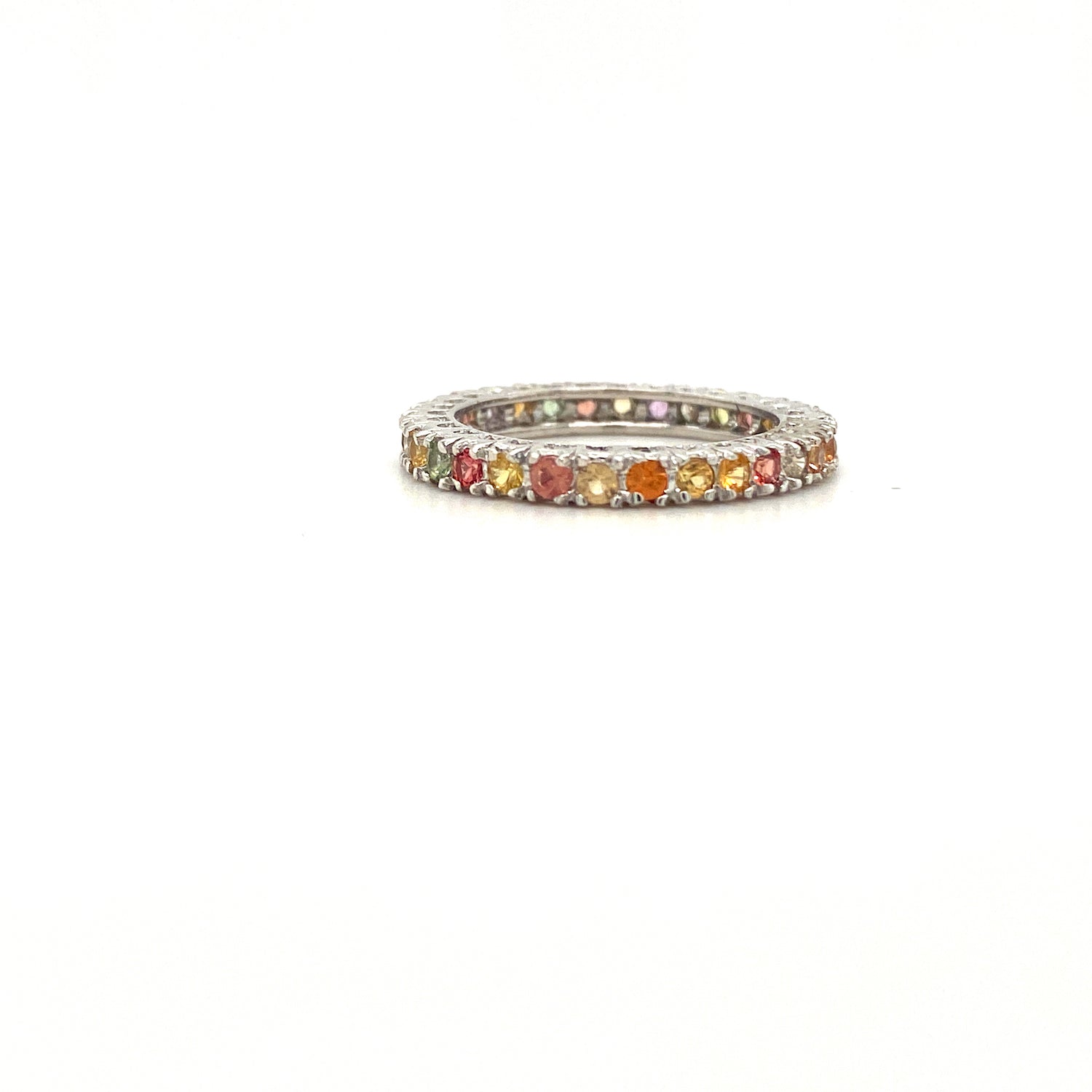 Multi Sapphire Ring in .925 Sterling Silver - KSR 19945 - Zyrola