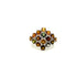 Multi Tourmaline Ring in .925 Sterling Silver KSR - 11589 - Zyrola