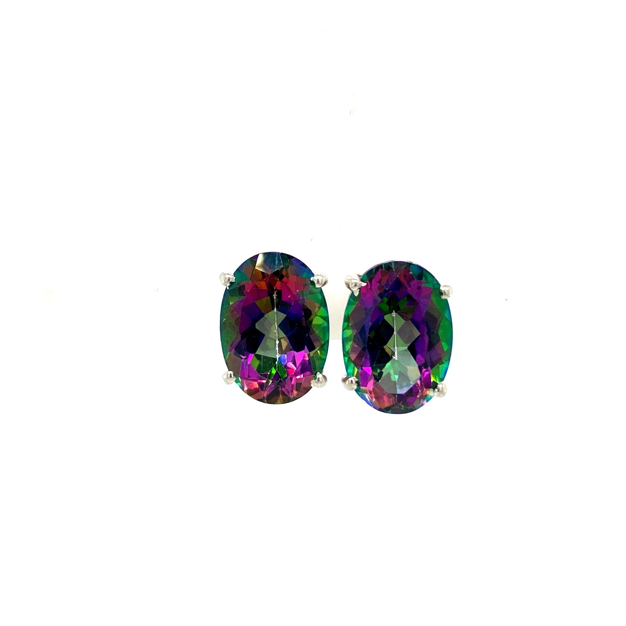 Mystic Topaz Earring in .925 Sterling Silver - KST 58299 - Zyrola