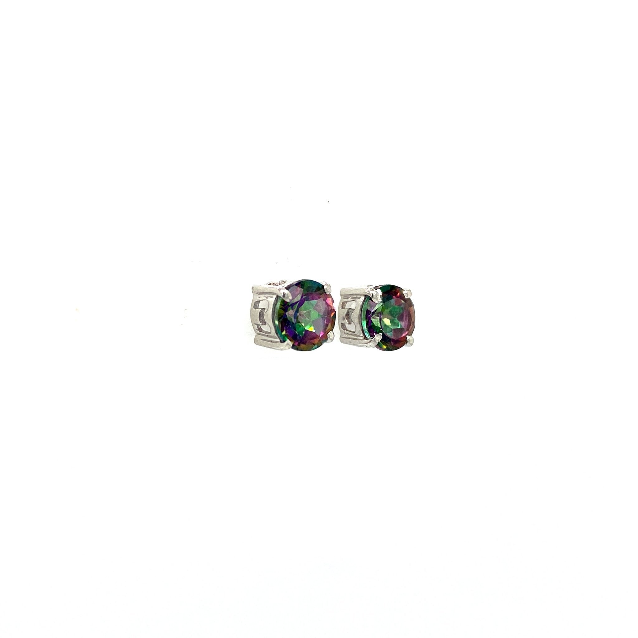 Mystic Topaz Earring in .925 Sterling Silver - KST 59802 - Zyrola