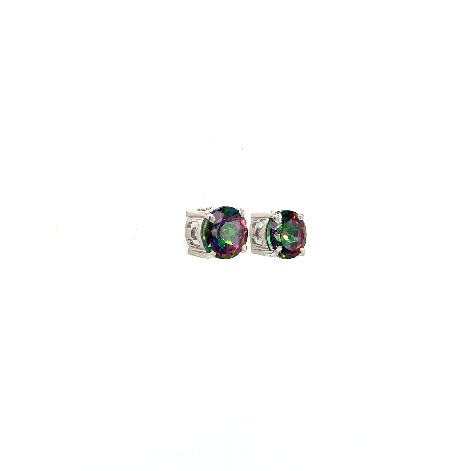 Mystic Topaz Earring in .925 Sterling Silver - KST 59802 - Zyrola