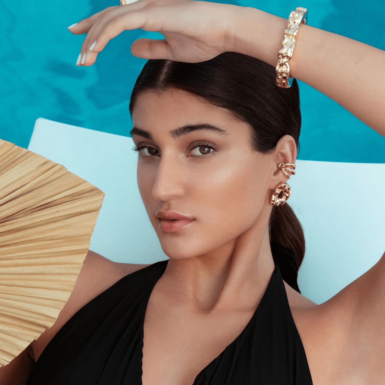 Nathalia Gold Earrings - Zyrola