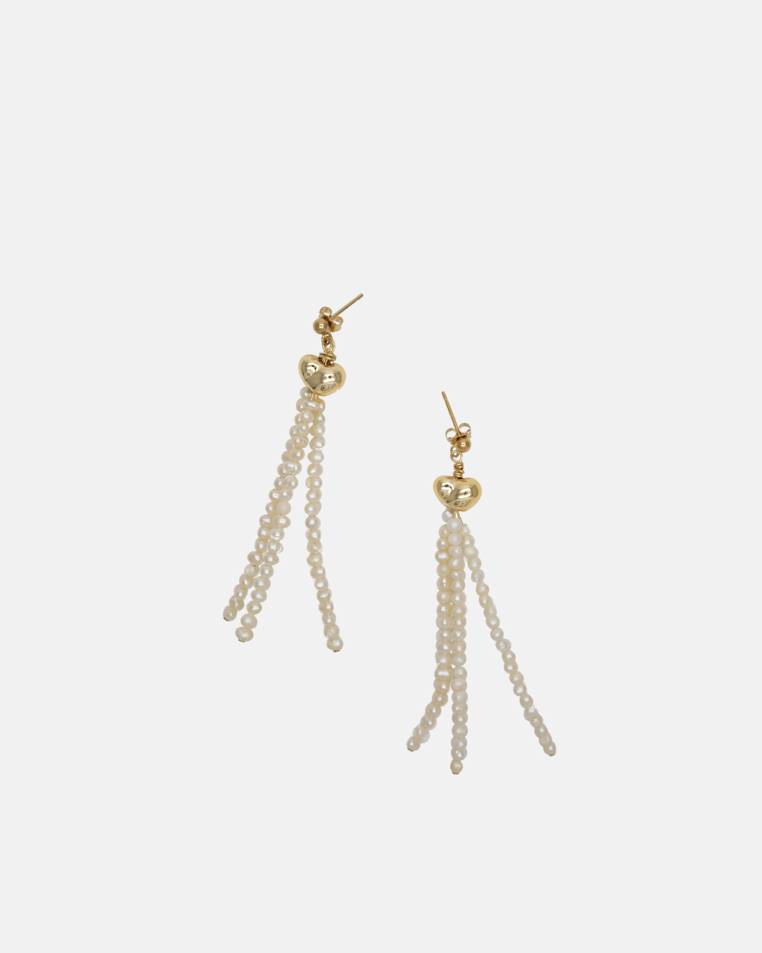 Nom du produit : Boucles d’Oreilles Longues en Perles Fines & Perle Dorée Baroque - Zyrola