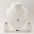 Oval Emerald Set with 0.75 - 1 CT Pendant and 1 - 1.5 CT Earrings in Italian Silver - Zyrola